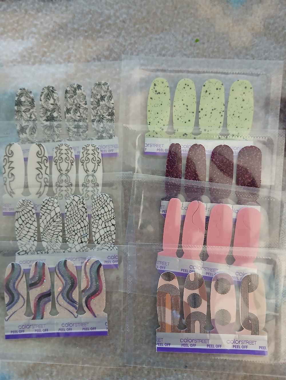 EXCLUSIVE Color Street COLOR PLAY SUBSCRIPTIO BOX sets - 8 Accent Packs!